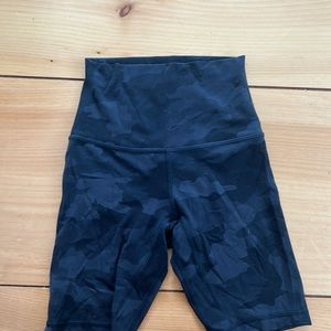 lululemon camo biker shorts